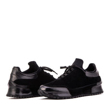 Load image into Gallery viewer, The Hudson Black Suede Men Sneaker