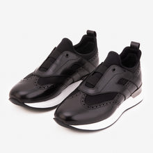Load image into Gallery viewer, The Arcadia Black Leather Men Sneaker