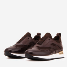 Load image into Gallery viewer, The Arcadia Brown Leather Men Sneaker