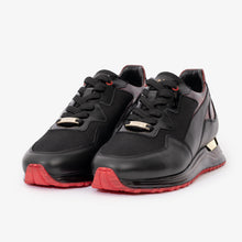 Load image into Gallery viewer, The Rialto Black &amp; Red Patent Leather Men Sneaker