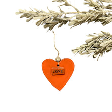 Load image into Gallery viewer, Ceramic Heart Ornament - Love