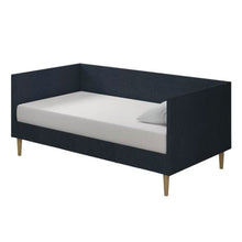 Load image into Gallery viewer, Twin Mid-Century Modern Dark Blue Linen Upholstered Daybed