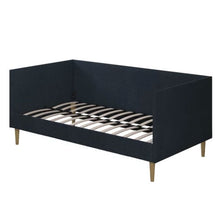 Load image into Gallery viewer, Twin Mid-Century Modern Dark Blue Linen Upholstered Daybed