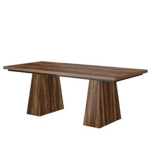 Load image into Gallery viewer, Modern Home Office Computer Desk Workstation in Dark Brown Wood Finish