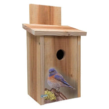 Load image into Gallery viewer, Cedar Birdhouse for Blue Birds with Easy Open Front Panel