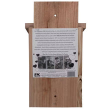 Load image into Gallery viewer, Cedar Birdhouse for Blue Birds with Easy Open Front Panel