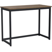 Load image into Gallery viewer, Small Home Office Modern Laptop Computer Desk Table Metal Frame Brown Wood Top