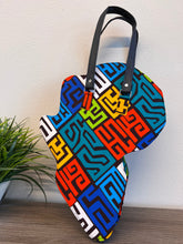 Load image into Gallery viewer, Shamsa Kente African Map Hand Bag