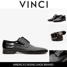 Load image into Gallery viewer, The San Severo Black Patent Leather Derby Men Shoe