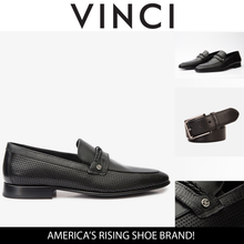 Load image into Gallery viewer, The Acerra Black Leather Loafer Men Shoe Final Sale!