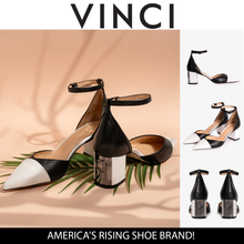 Load image into Gallery viewer, The Noella Black Leather Women Sandal
