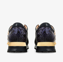 Load image into Gallery viewer, The Infanta Navy Spike Leather Women Sneaker Limited Edition