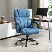 Load image into Gallery viewer, Denim Blue Big/Tall Adjustable Height Office Chair - 500 lbs. Weight Capacity
