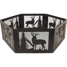Load image into Gallery viewer, Deer Print Hexagon Portable Folding Steel Mesh Fire Pit w/ Carry Case