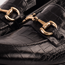 Load image into Gallery viewer, The Monaco Black Leather Men Shoe Bit Loafer