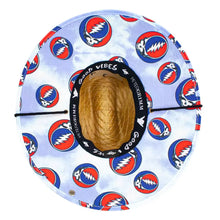 Load image into Gallery viewer, Peter Grimm Grateful Dead Blue Row Junior - Children's Straw Lifeguard Hat
