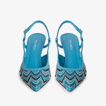 Load image into Gallery viewer, The Napoli Blue Leather Slingback Women Sandal