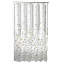 Load image into Gallery viewer, Floral Dragonfly Polyester Machine Washable Shower Curtain
