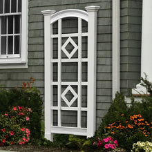 Load image into Gallery viewer, 59-inch Outdoor Weather Resistant White Vinyl Garden Trellis