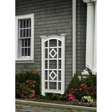 Load image into Gallery viewer, 59-inch Outdoor Weather Resistant White Vinyl Garden Trellis