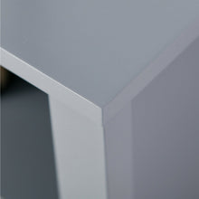 Load image into Gallery viewer, Gray 2 Tier Shelf Hidden Storage Bathroom Floor Cabinet