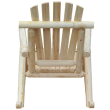 Load image into Gallery viewer, FarmHouse Classical Fir Wood Rocking Adirondack Chair Natural - Set of 2