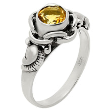 Load image into Gallery viewer, Boho Flower Design Natural Gemstone Ring Solid 925 Sterling Silver DGR1146 R-1395