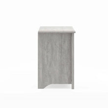 Load image into Gallery viewer, Farmhouse Style TV Stand in Light Grey Oak Wood Finish - for TVs up to 70-inch