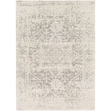 Load image into Gallery viewer, 3' x 5' Distressed Oriental Area Rug in Light Grey / Beige