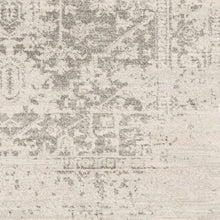 Load image into Gallery viewer, 5' x 7' Distressed Oriental Area Rug in Light Grey / Beige