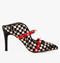 Load image into Gallery viewer, The Dosso Black Handwoven Leather Pointy Toe Women Sandal