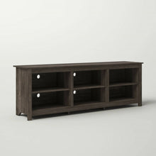 Load image into Gallery viewer, 70-inch Dark Brown Wood TV Stand Entertainment Center for TV up to 78-inch