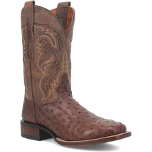 Load image into Gallery viewer, Dan Post Alamosa (Chocolate/Brown) - Men's Ostrich Skin Leather Cowboy Boots