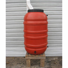 Load image into Gallery viewer, Terra Cotta Red HDPE Plastic 55-Gallon Rain Barrel with Spigot