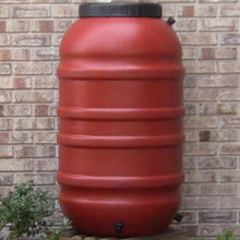 Load image into Gallery viewer, Terra Cotta Red HDPE Plastic 55-Gallon Rain Barrel with Spigot