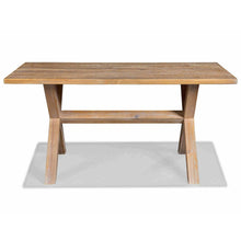 Load image into Gallery viewer, Modern Farmhouse Solid Pine Wood Dining Table in Distressed Driftwood Finish