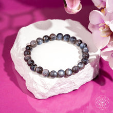 Load image into Gallery viewer, The Empath’s Cord Cutter – Black Moonstone Bracelet