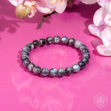 Load image into Gallery viewer, The Empath’s Cord Cutter – Black Moonstone Bracelet