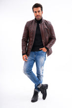 Load image into Gallery viewer, The Modena Quilted Leather Men Jacket