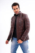 Load image into Gallery viewer, The Modena Quilted Leather Men Jacket