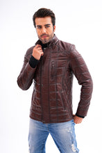 Load image into Gallery viewer, The Modena Quilted Leather Men Jacket