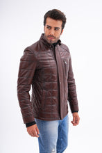 Load image into Gallery viewer, The Modena Quilted Leather Men Jacket