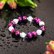 Load image into Gallery viewer, Shape Your Future – Pink Galaxy Tiger’s Eye Bracelet