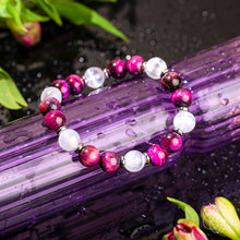 Load image into Gallery viewer, Shape Your Future – Pink Galaxy Tiger’s Eye Bracelet