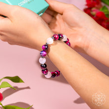Load image into Gallery viewer, Shape Your Future – Pink Galaxy Tiger’s Eye Bracelet