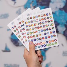 Load image into Gallery viewer, Wooden Flag Sticky Pins
