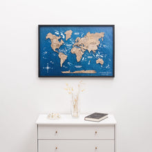 Load image into Gallery viewer, 3D Wooden Panel World Map Terra