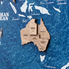 Load image into Gallery viewer, 3D Wooden Panel World Map Terra