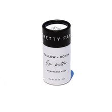 Load image into Gallery viewer, Fragrance Free Tallow + Honey Lip Butter in Eco-Friendly Travel Tubes