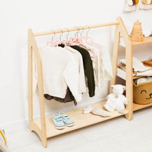 Load image into Gallery viewer, Wooden Clothing Rack